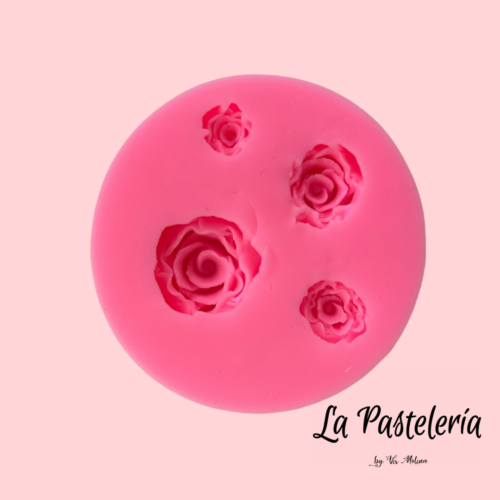 Molde Silicona 4 Rosas