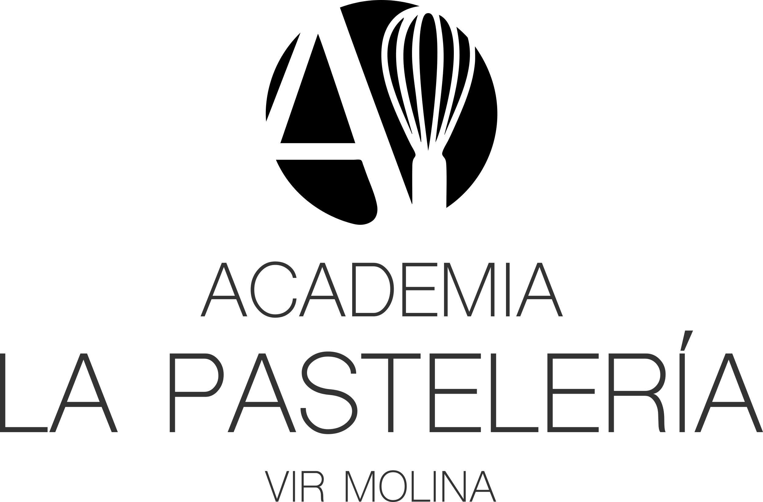 LOGO ACADEMIA LA PASTELARIA USO NEGRO Academia La Pastelería - Vir Molina Cake Designer