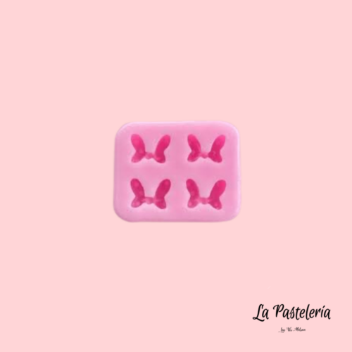 Molde silicona 4 mini moños Minnie